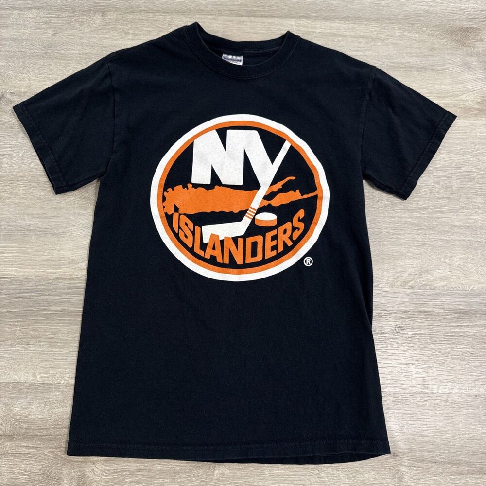 New York Islanders Shirt Men’s Small NHL Hockey Black Large Logo
